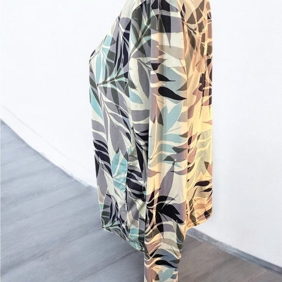 Hang Ten Blue and Green Long Sleeve Swim Coverup - Picture 2 of 5